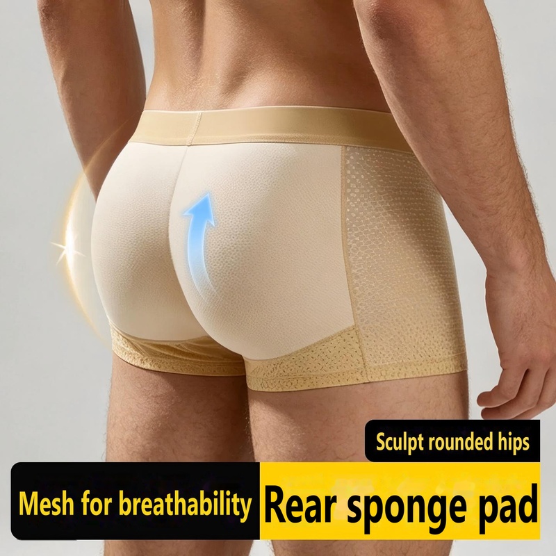 Men Padded Boxer Underwear Sex - Trunk Breathable Men recension och pris