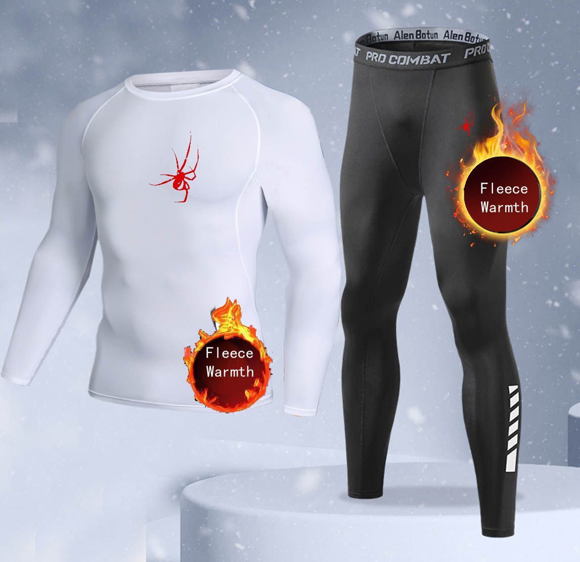 New 2-pieces Winter Warm Men U - Thermal Long John recension och pris