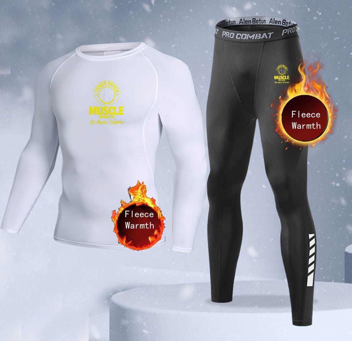 New 2-pieces Winter Warm Men U - Thermal Long John recension och pris