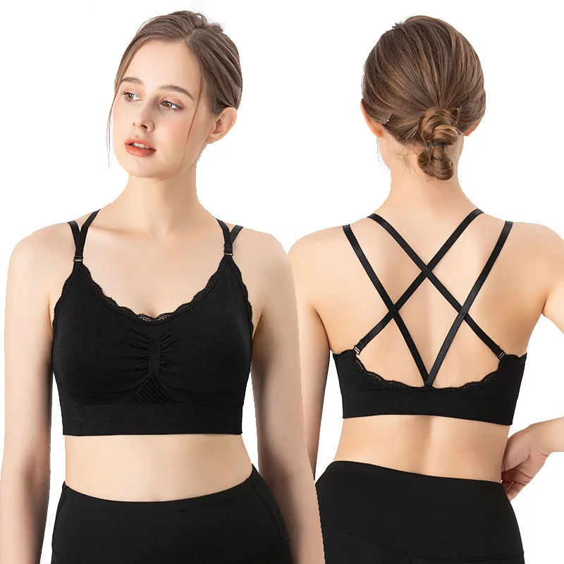 Sports Bra Lace Mesh Breathabl - Quick Dry Underwear recension och pris
